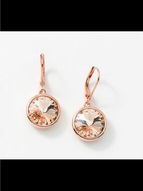 Lulu earrings from swarovski Rosegold NWT blush #1546